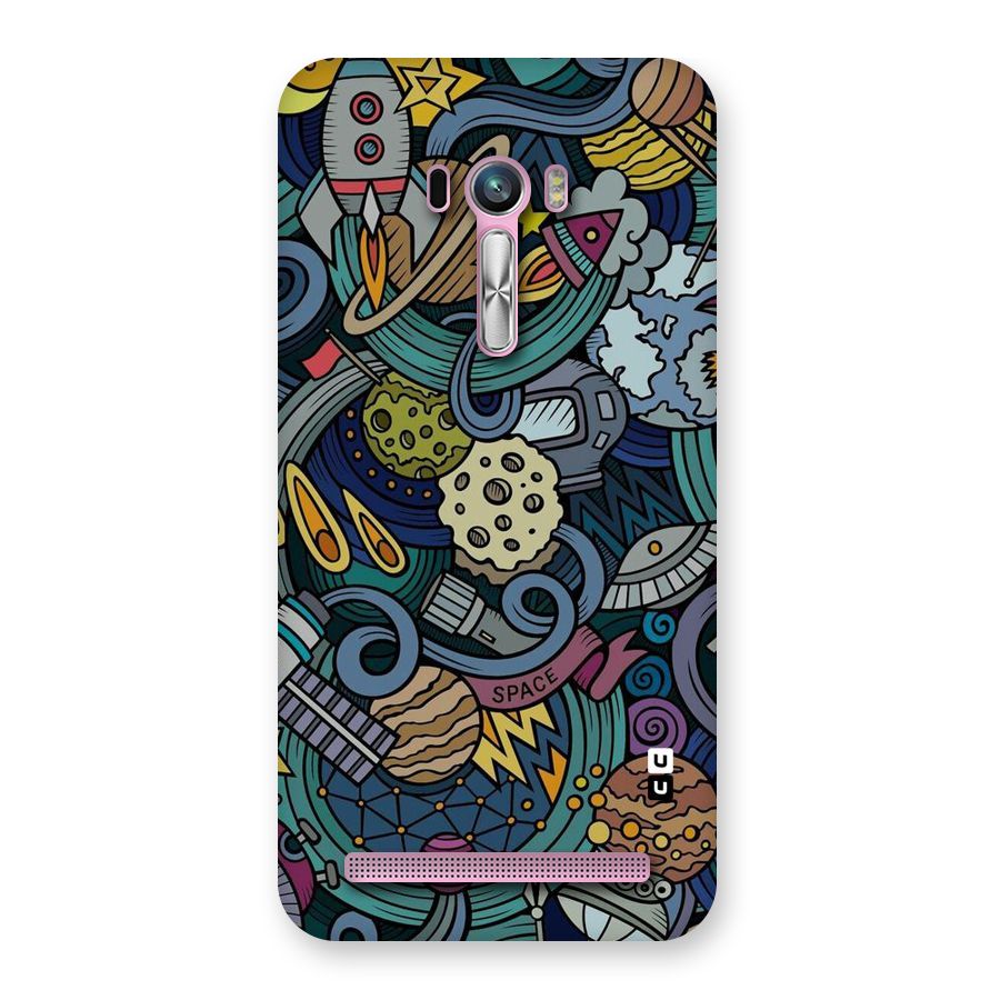 Space Pattern Blue Back Case for Zenfone Selfie