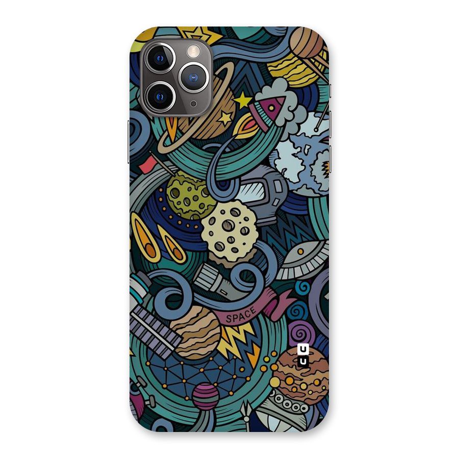 Space Pattern Blue Back Case for iPhone 11 Pro Max