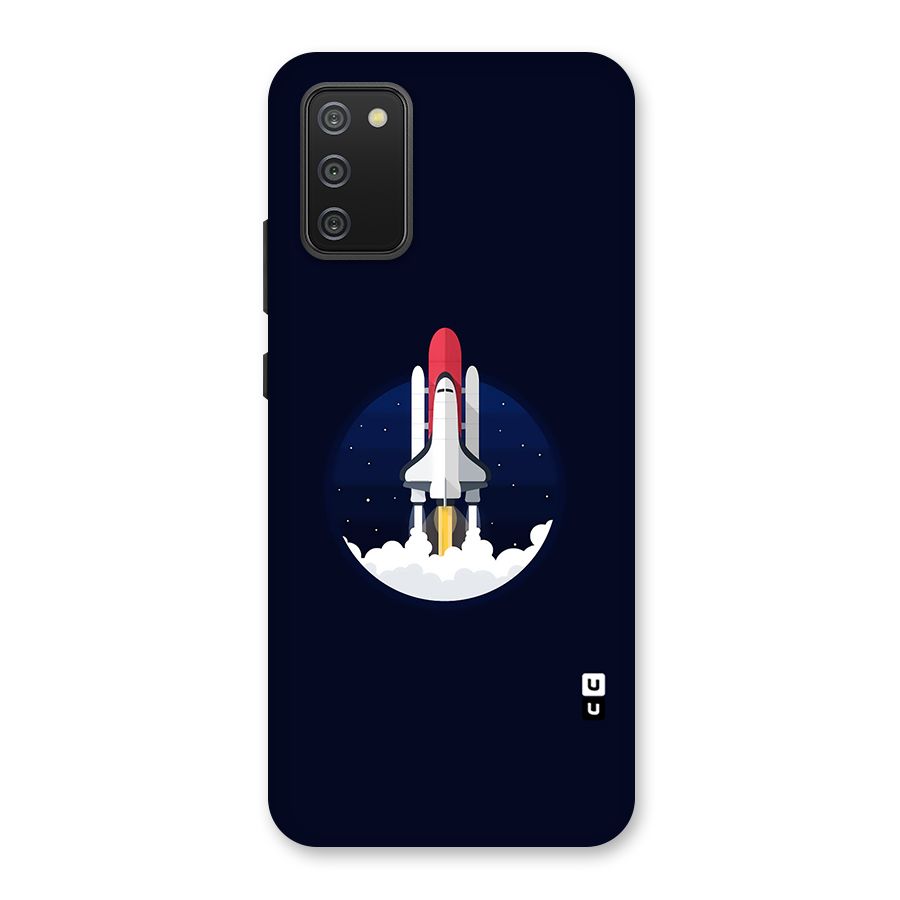 Space Rocket Minimal Back Case for Galaxy M02s