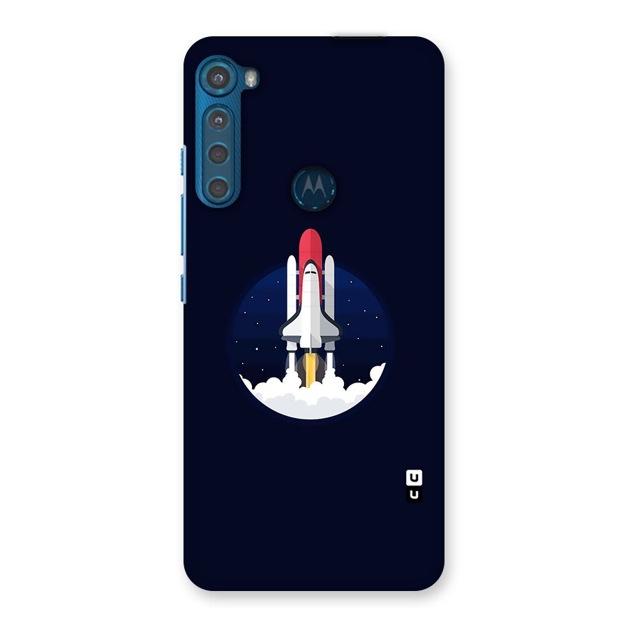 Space Rocket Minimal Back Case for Motorola One Fusion Plus