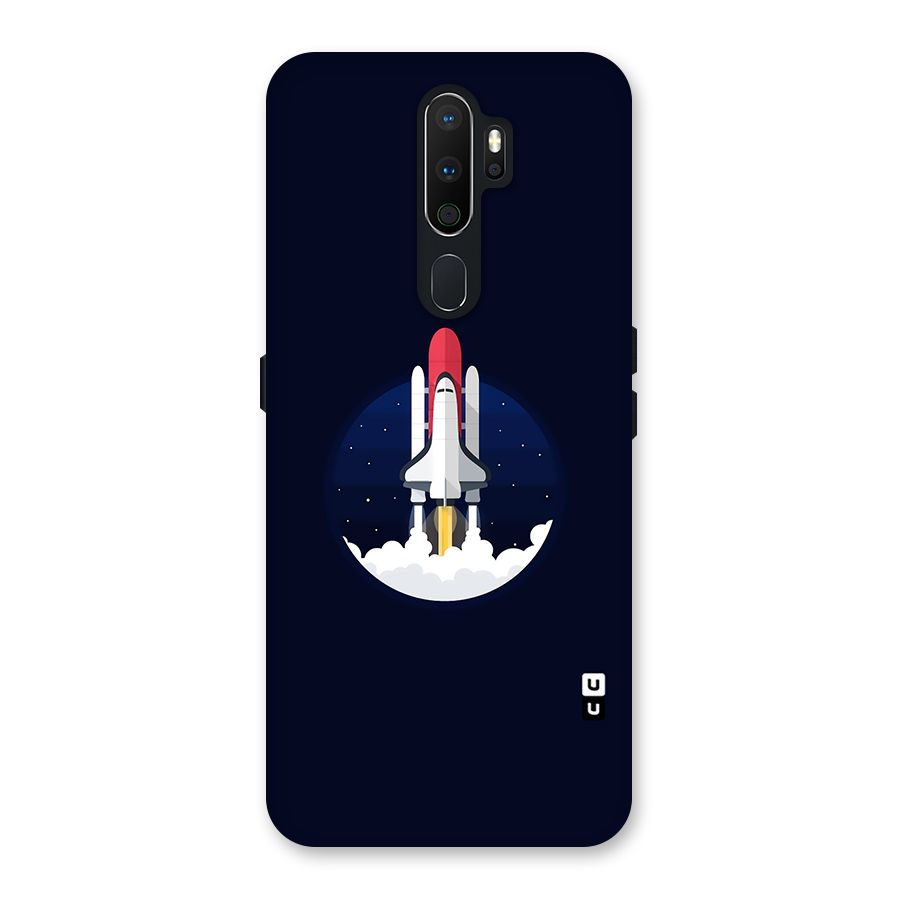 Space Rocket Minimal Back Case for Oppo A5 (2020)