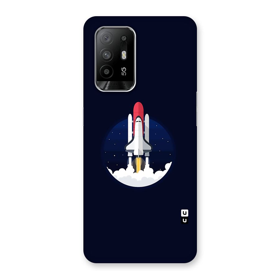 Space Rocket Minimal Back Case for Oppo F19 Pro Plus 5G