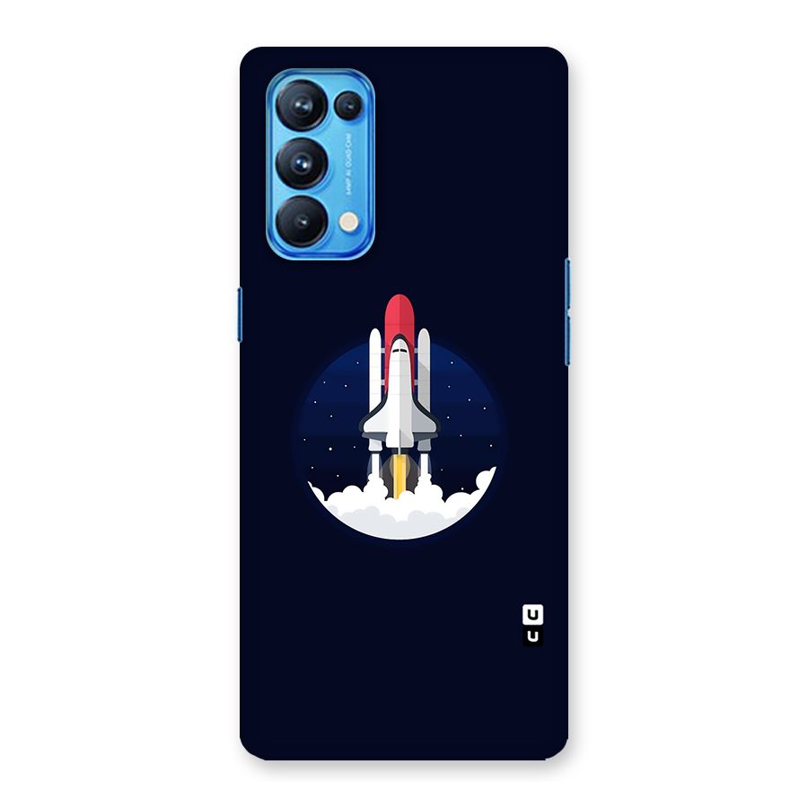 Space Rocket Minimal Back Case for Oppo Reno5 Pro 5G