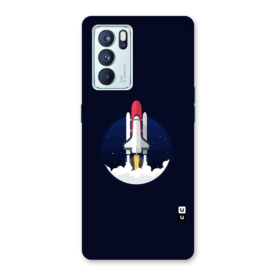 Space Rocket Minimal Back Case for Oppo Reno6 Pro 5G