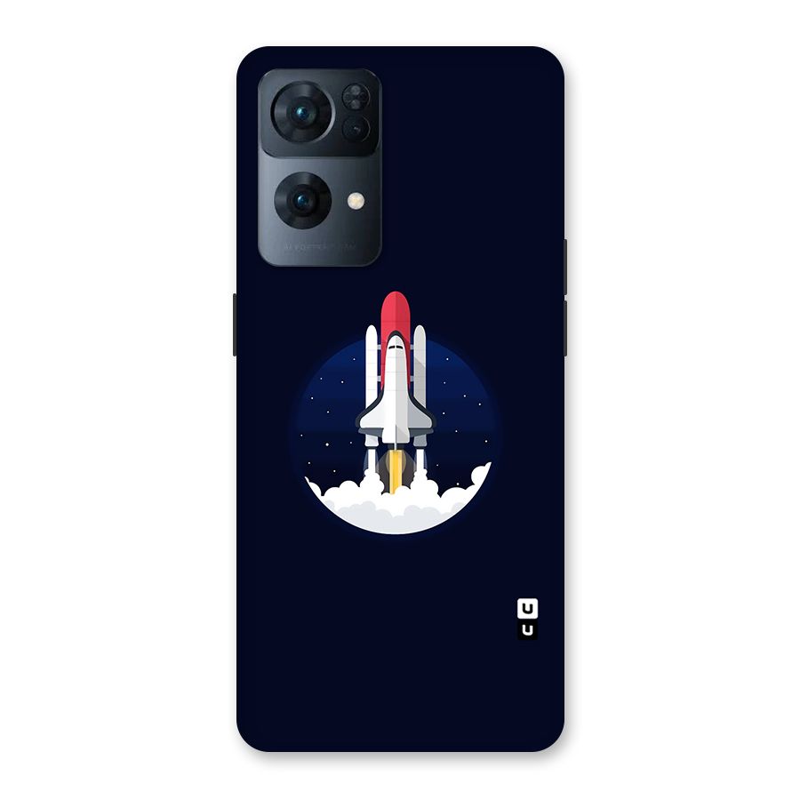 Space Rocket Minimal Back Case for Oppo Reno7 Pro 5G
