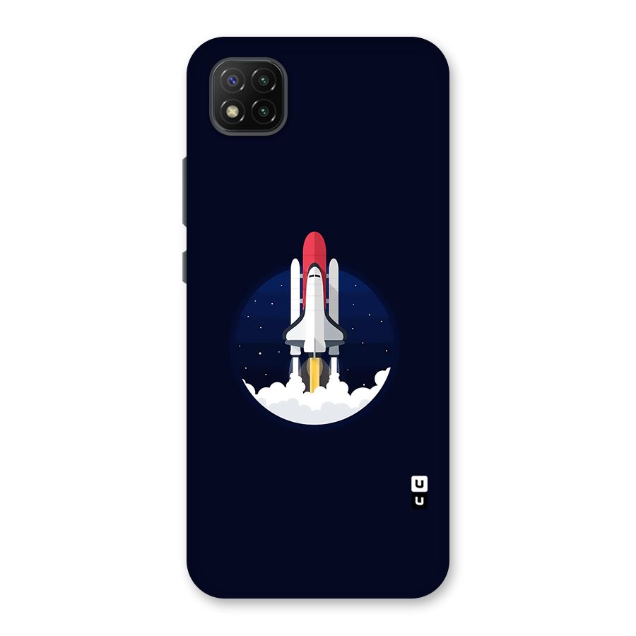 Space Rocket Minimal Back Case for Poco C3