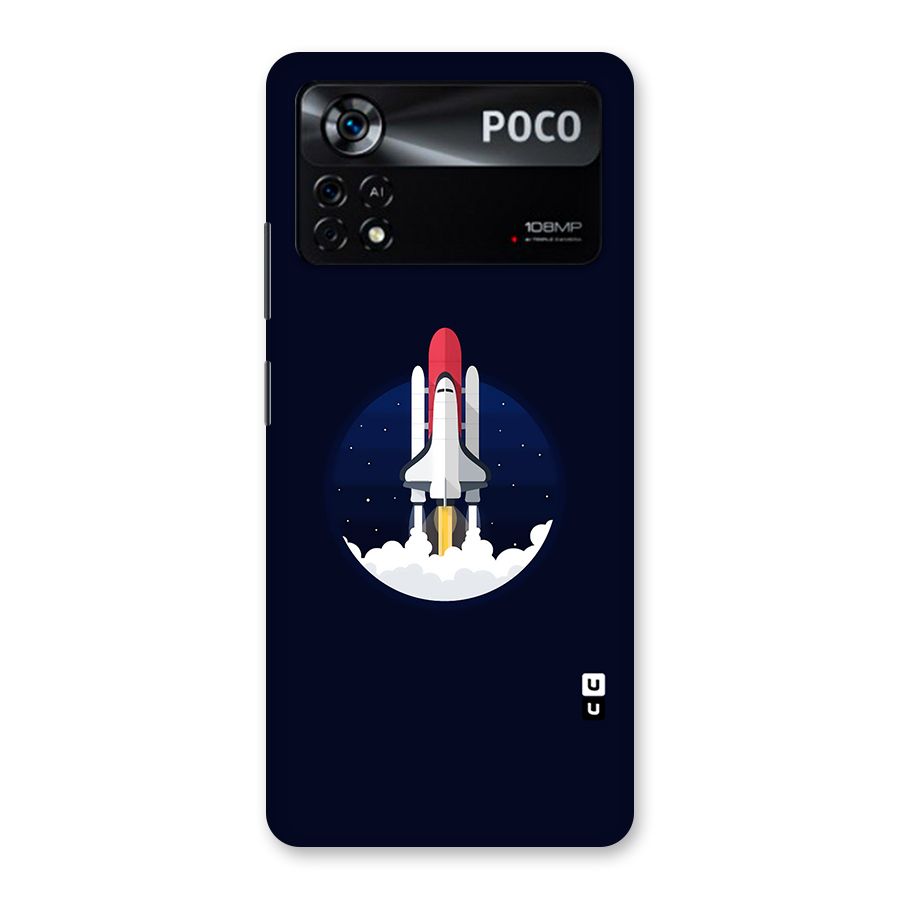 Space Rocket Minimal Back Case for Poco X4 Pro 5G
