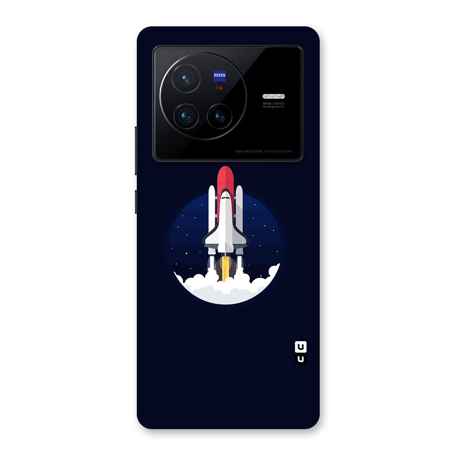 Space Rocket Minimal Back Case for Vivo X80