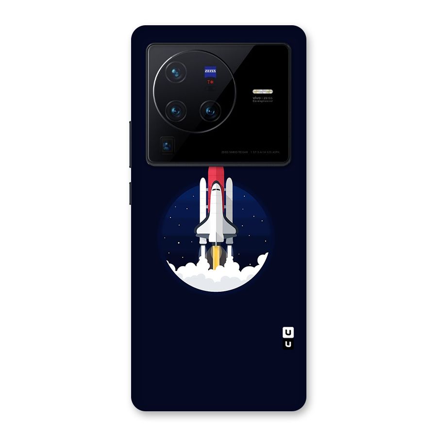 Space Rocket Minimal Back Case for Vivo X80 Pro