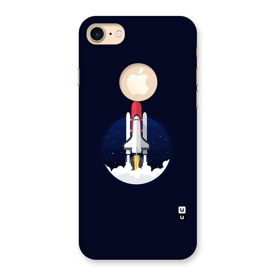 Space Rocket Minimal Back Case for iPhone 7 Logo Cut