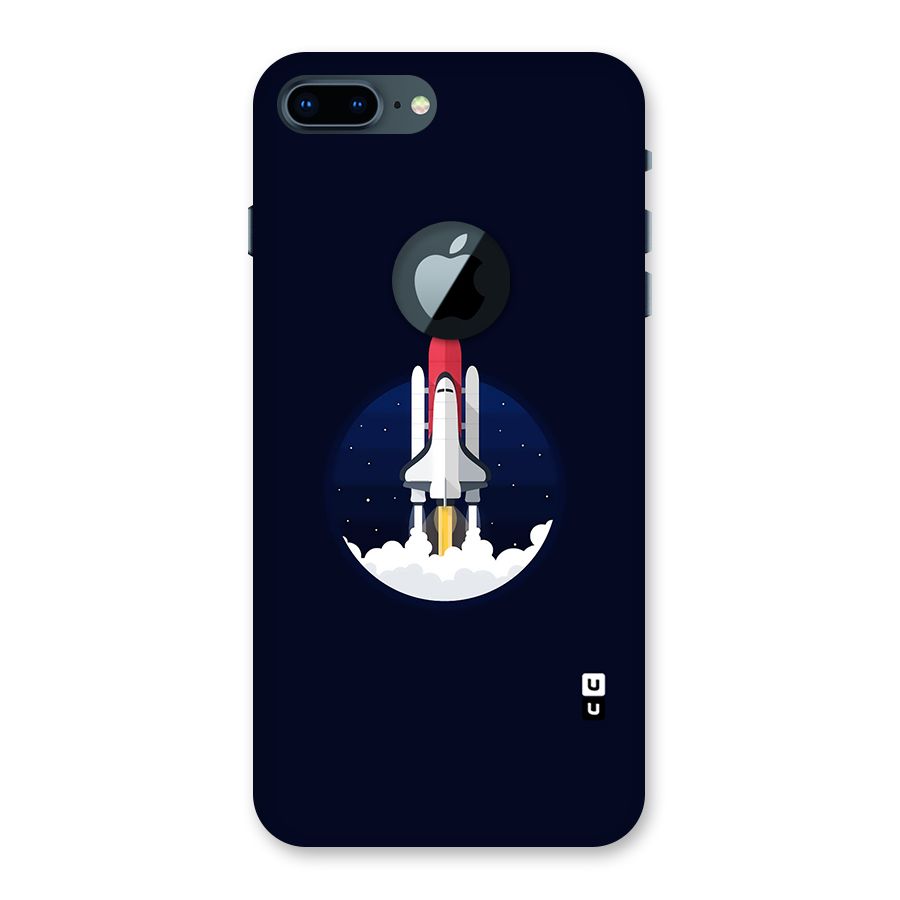 Space Rocket Minimal Back Case for iPhone 7 Plus Logo Cut