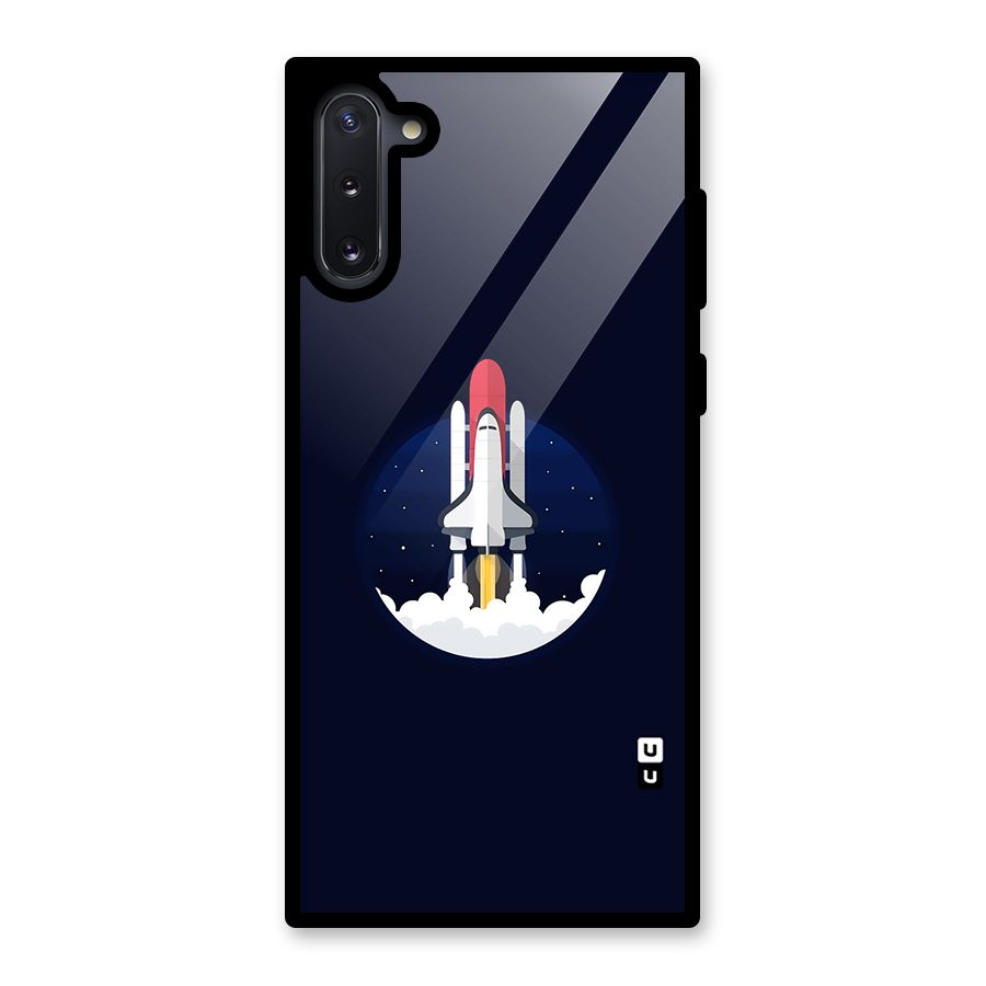 Space Rocket Minimal Glass Back Case for Galaxy Note 10