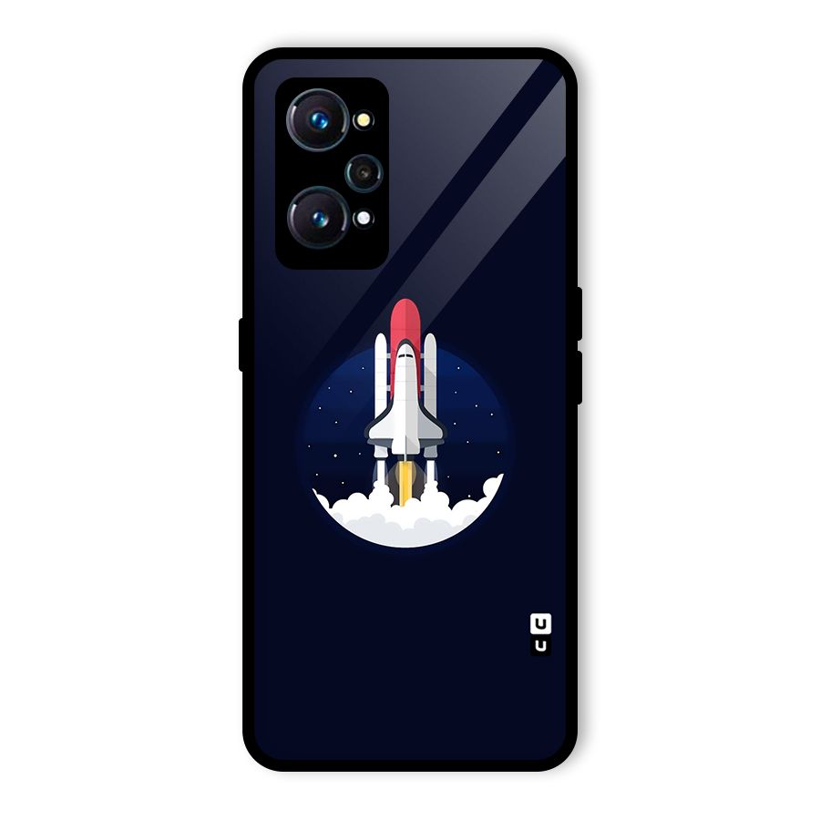 Space Rocket Minimal Glass Back Case for Realme GT Neo2
