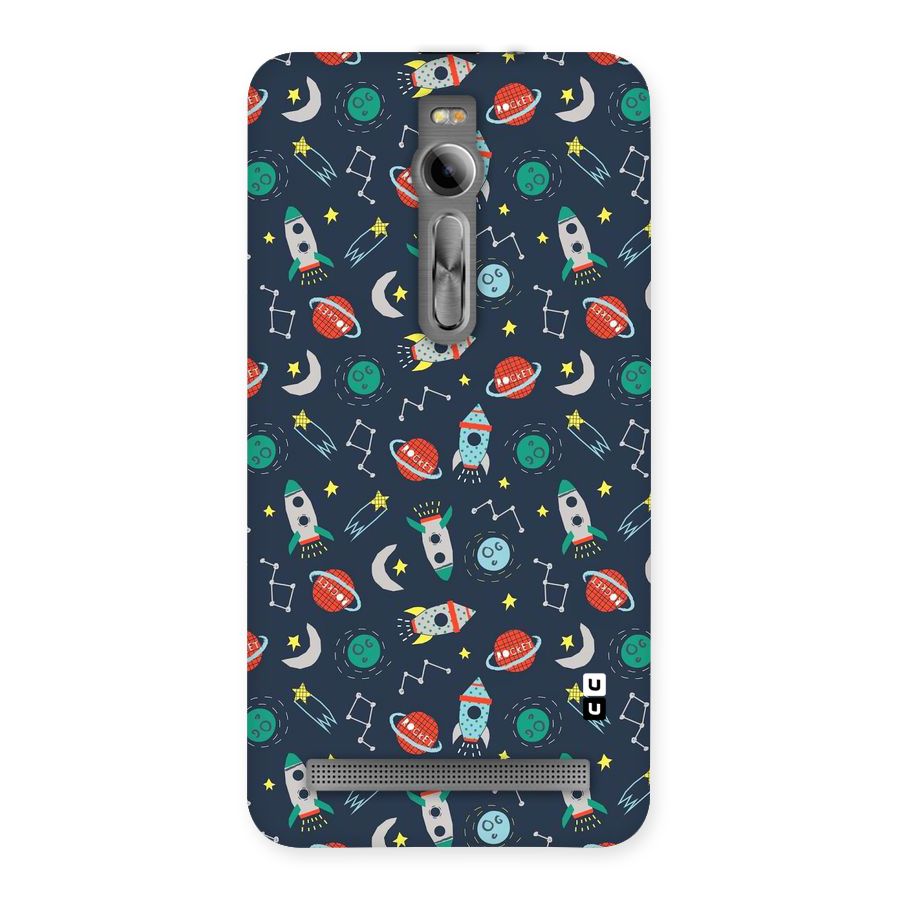 Space Rocket Pattern Back Case for Asus Zenfone 2