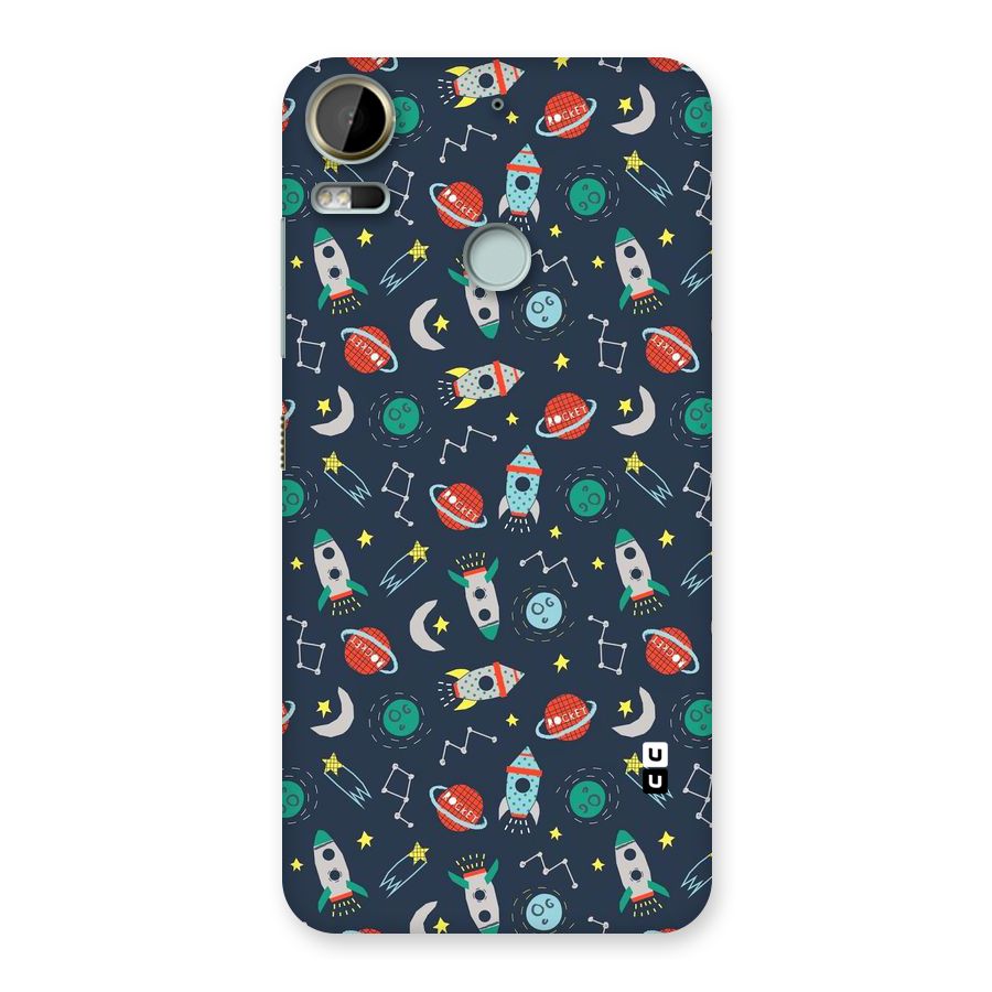 Space Rocket Pattern Back Case for Desire 10 Pro