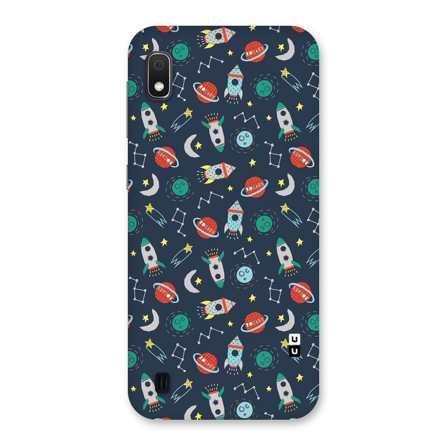 Space Rocket Pattern Back Case for Galaxy A10