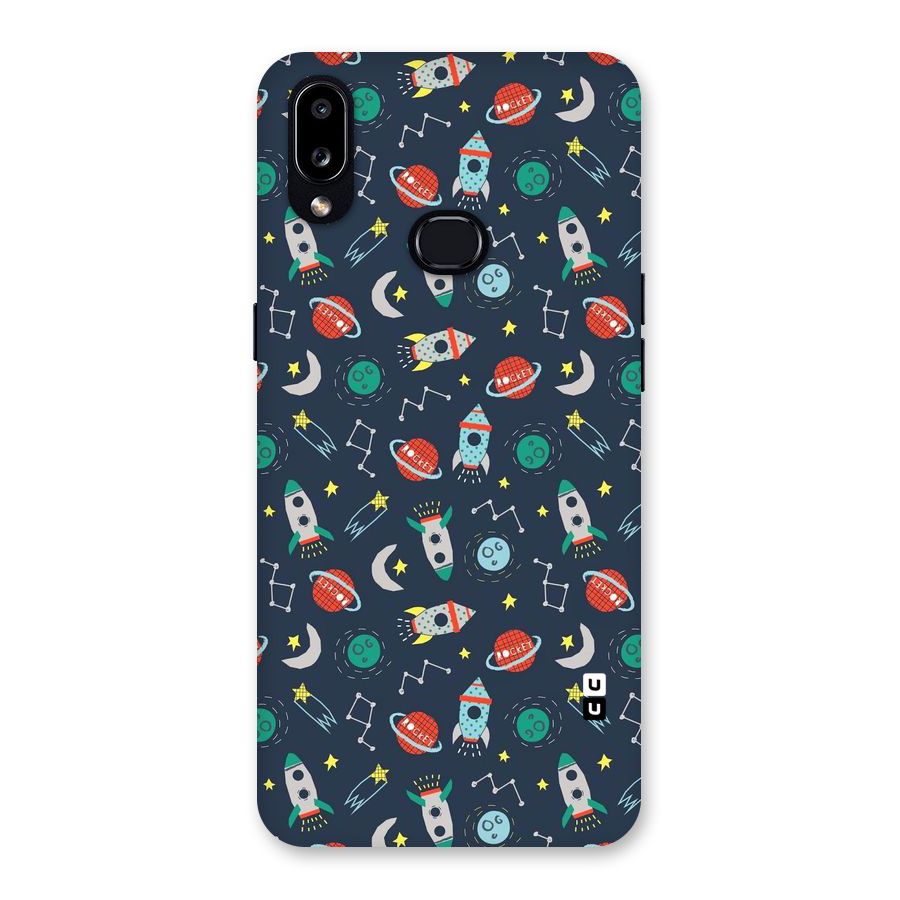 Space Rocket Pattern Back Case for Galaxy A10s