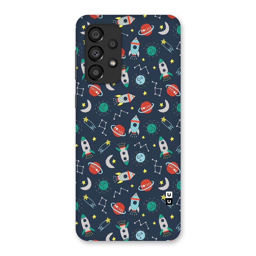 Space Rocket Pattern Back Case for Galaxy A33 5G