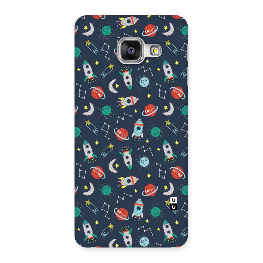 Space Rocket Pattern Back Case for Galaxy A3 2016