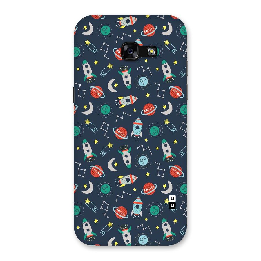 Space Rocket Pattern Back Case for Galaxy A5 2017