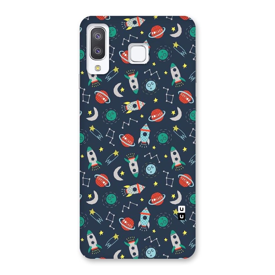 Space Rocket Pattern Back Case for Galaxy A8 Star