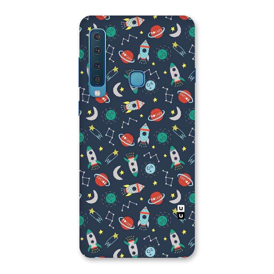 Space Rocket Pattern Back Case for Galaxy A9 (2018)