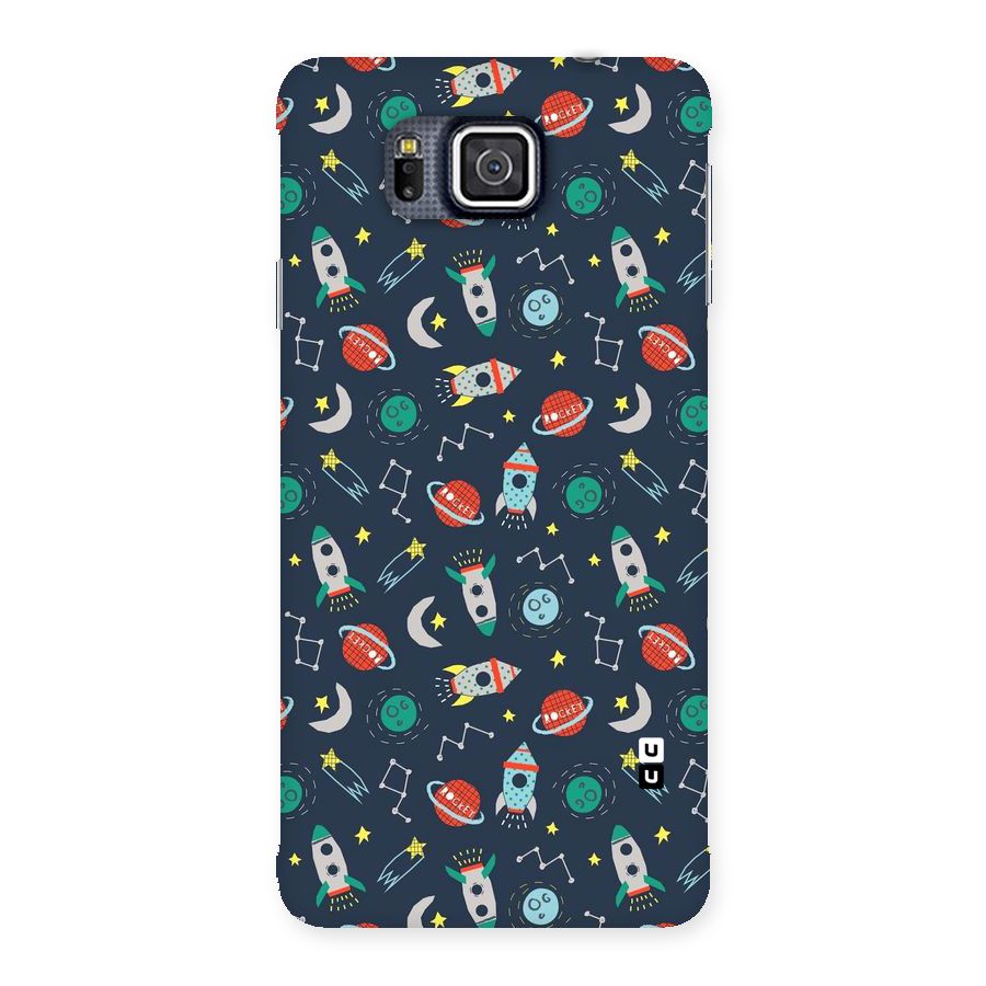 Space Rocket Pattern Back Case for Galaxy Alpha