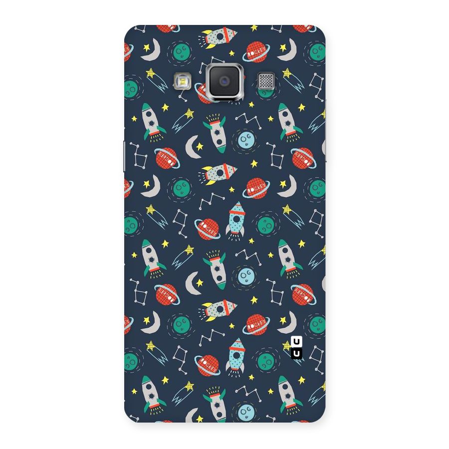 Space Rocket Pattern Back Case for Galaxy Grand Max