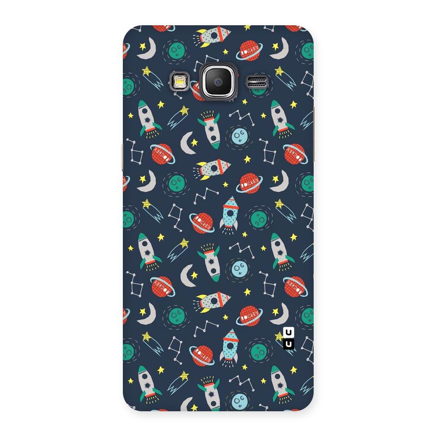 Space Rocket Pattern Back Case for Galaxy Grand Prime