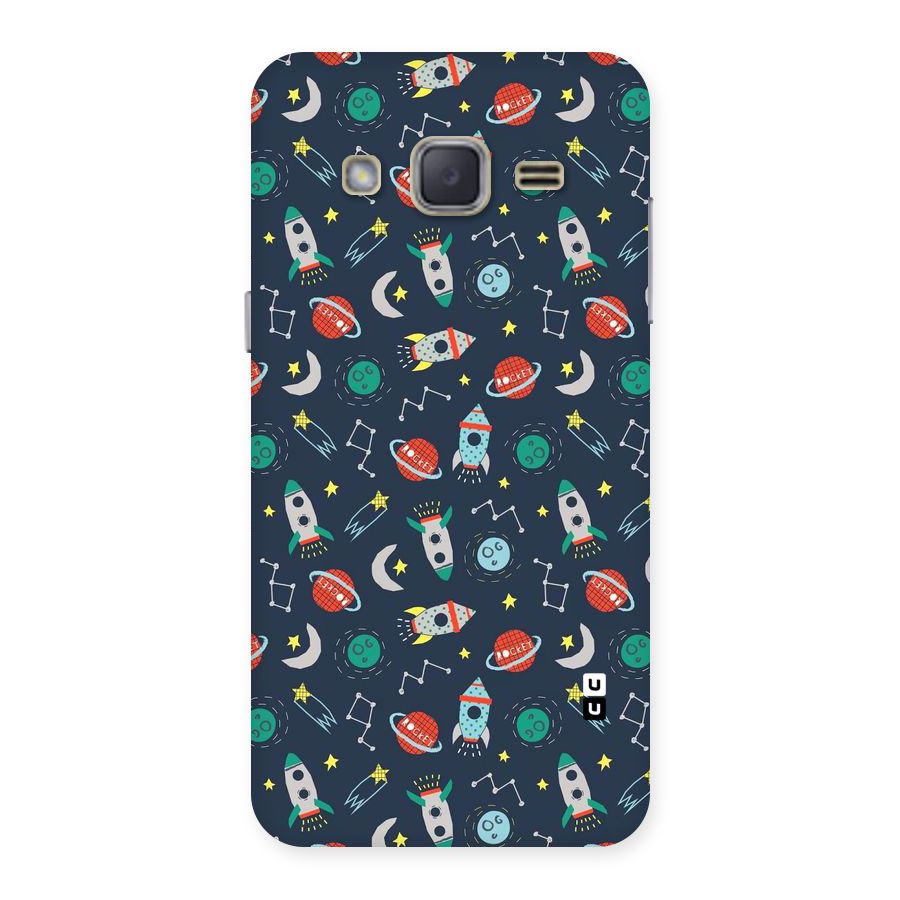 Space Rocket Pattern Back Case for Galaxy J2