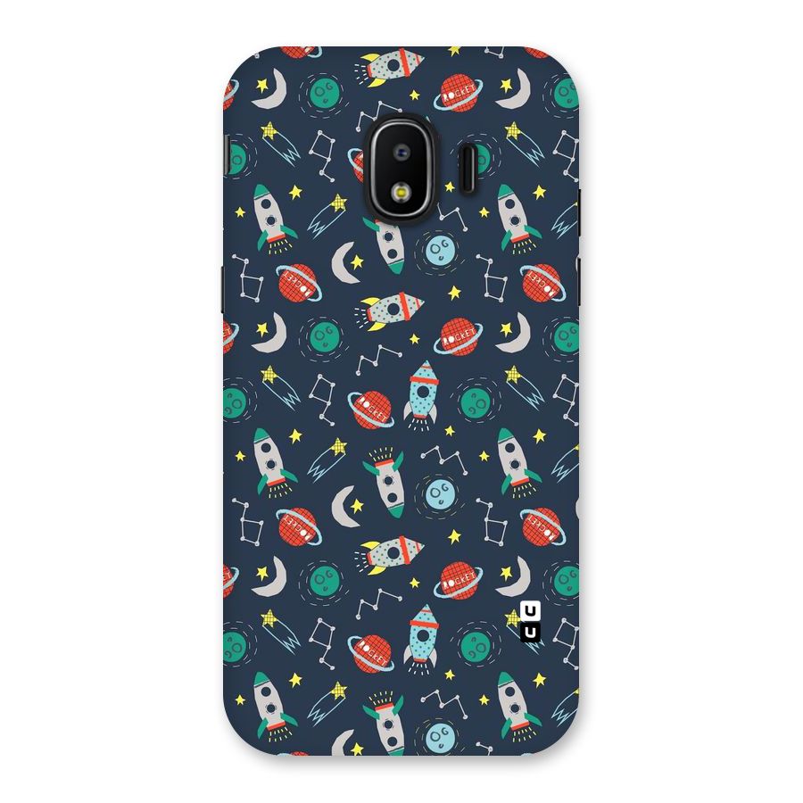 Space Rocket Pattern Back Case for Galaxy J2 Pro 2018