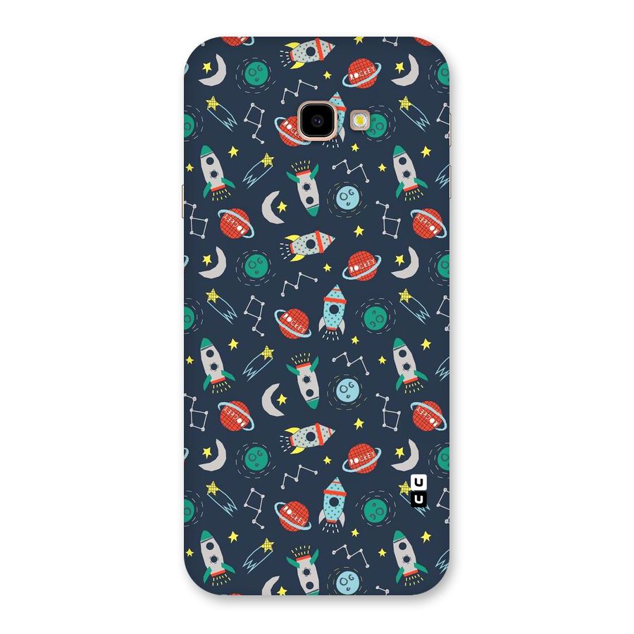 Space Rocket Pattern Back Case for Galaxy J4 Plus