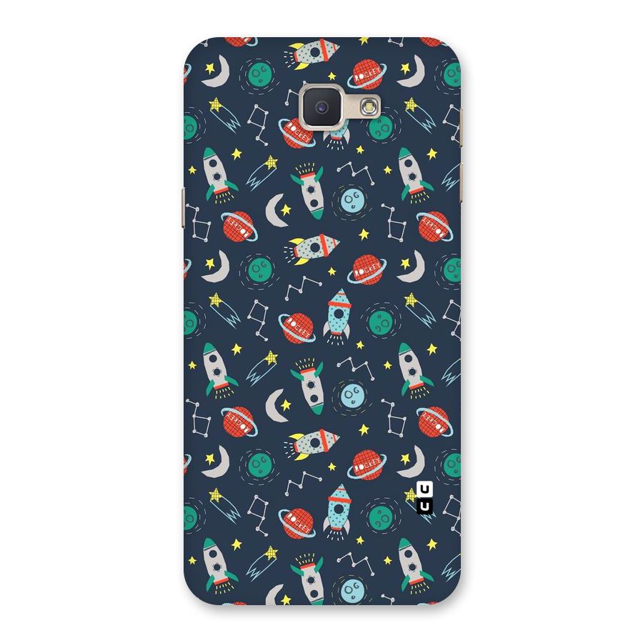 Space Rocket Pattern Back Case for Galaxy J5 Prime
