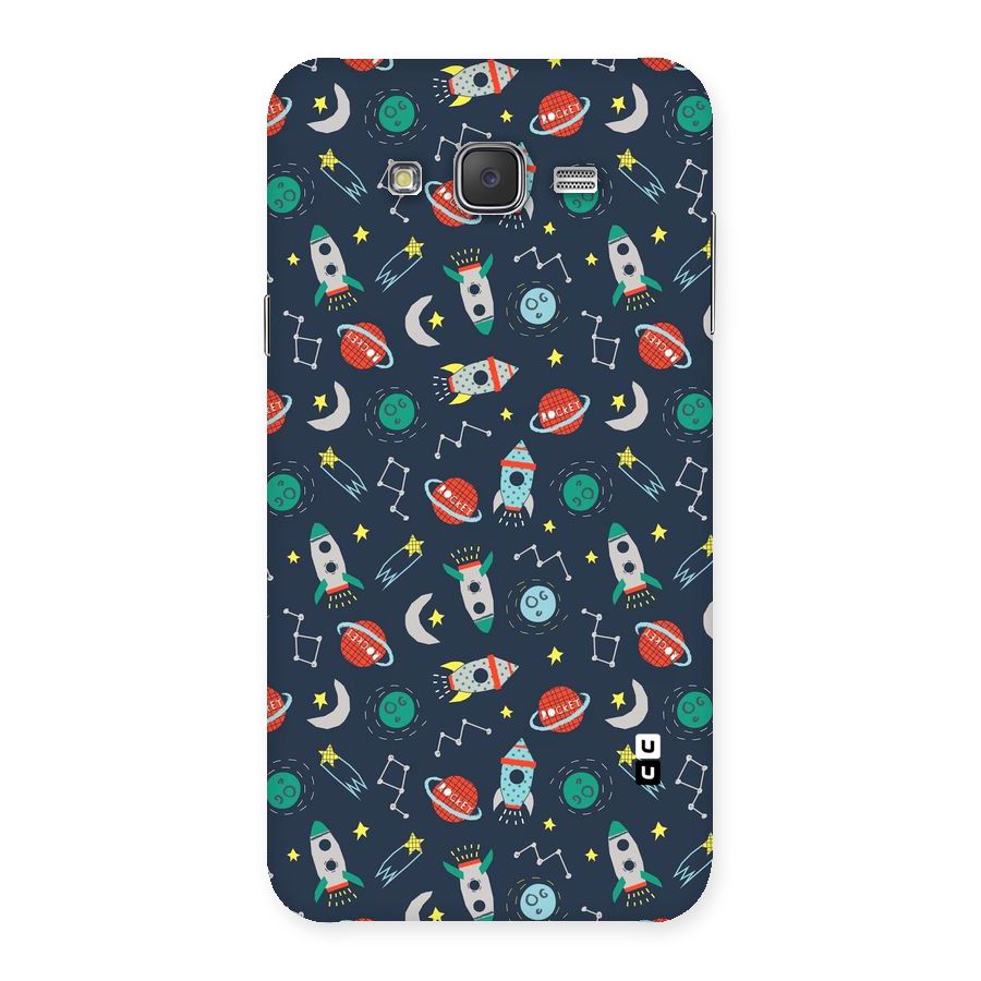 Space Rocket Pattern Back Case for Galaxy J7