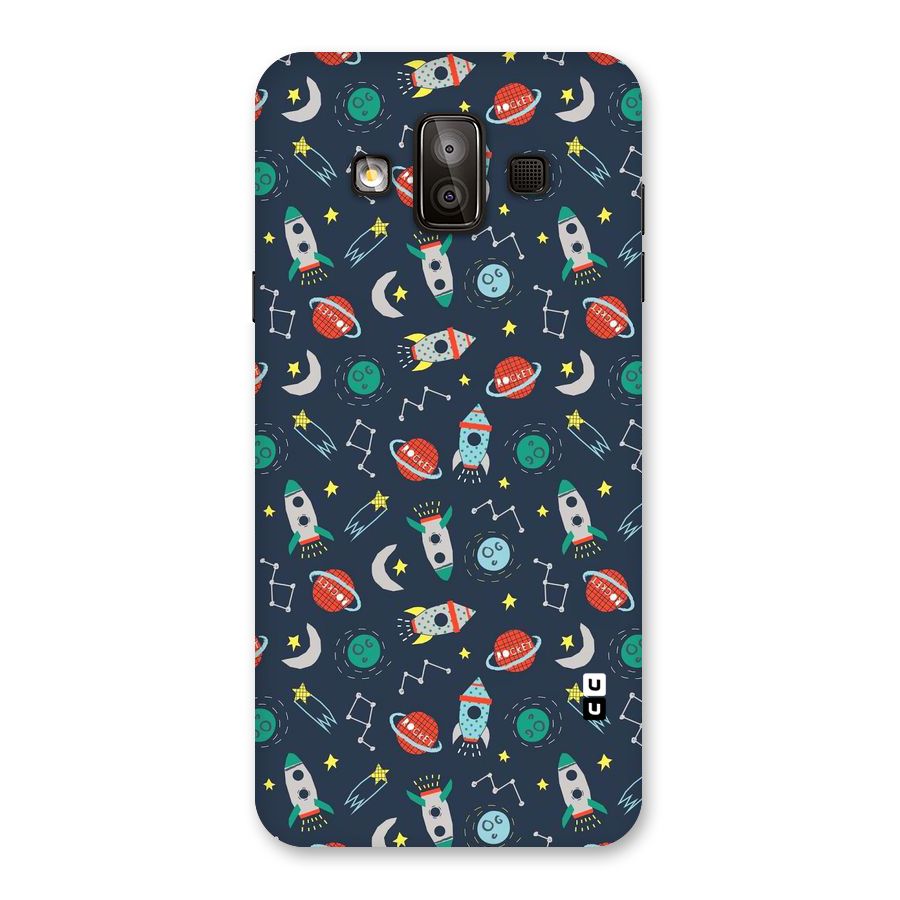 Space Rocket Pattern Back Case for Galaxy J7 Duo