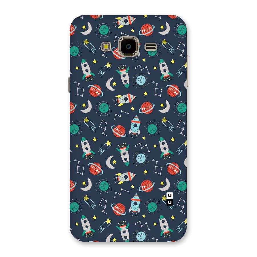 Space Rocket Pattern Back Case for Galaxy J7 Nxt