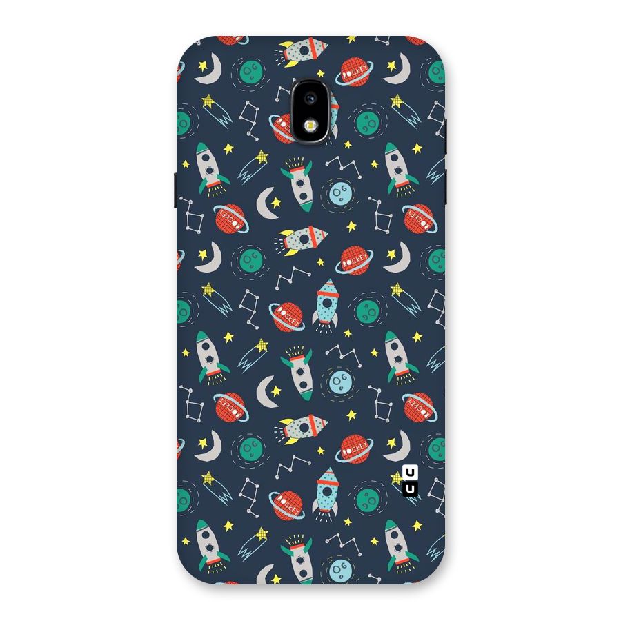 Space Rocket Pattern Back Case for Galaxy J7 Pro