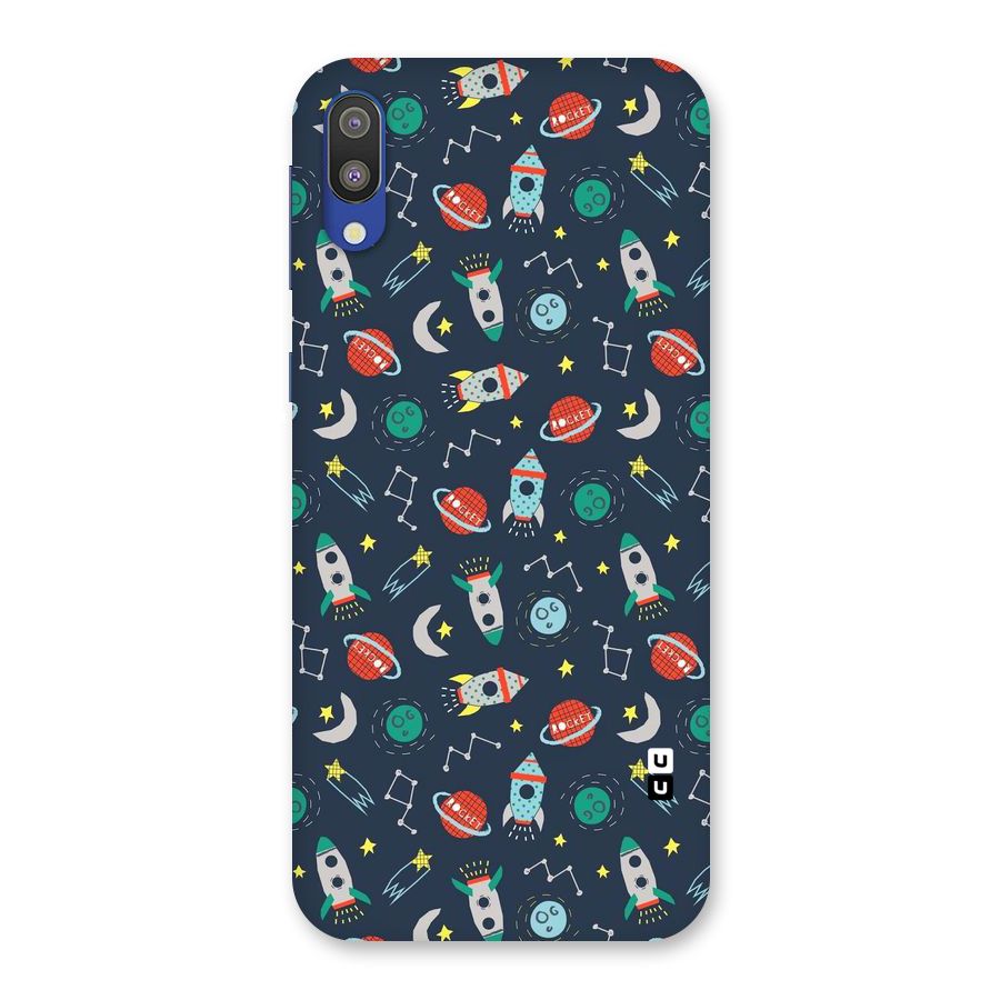 Space Rocket Pattern Back Case for Galaxy M10