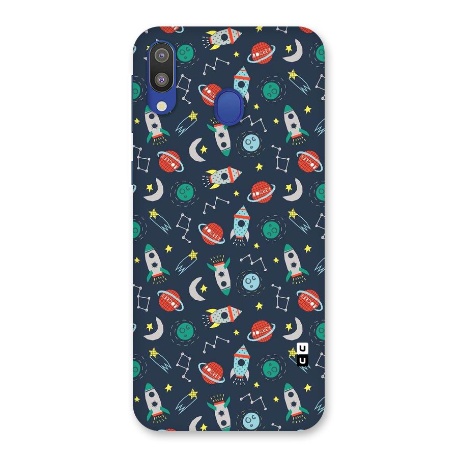 Space Rocket Pattern Back Case for Galaxy M20