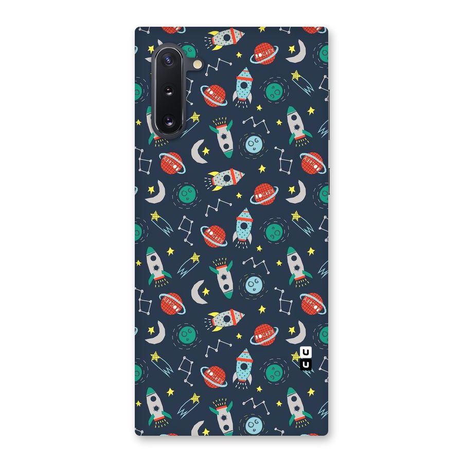 Space Rocket Pattern Back Case for Galaxy Note 10