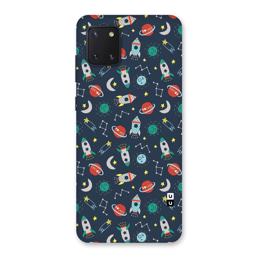 Space Rocket Pattern Back Case for Galaxy Note 10 Lite