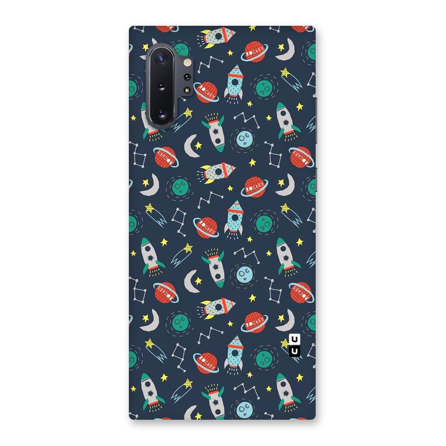 Space Rocket Pattern Back Case for Galaxy Note 10 Plus
