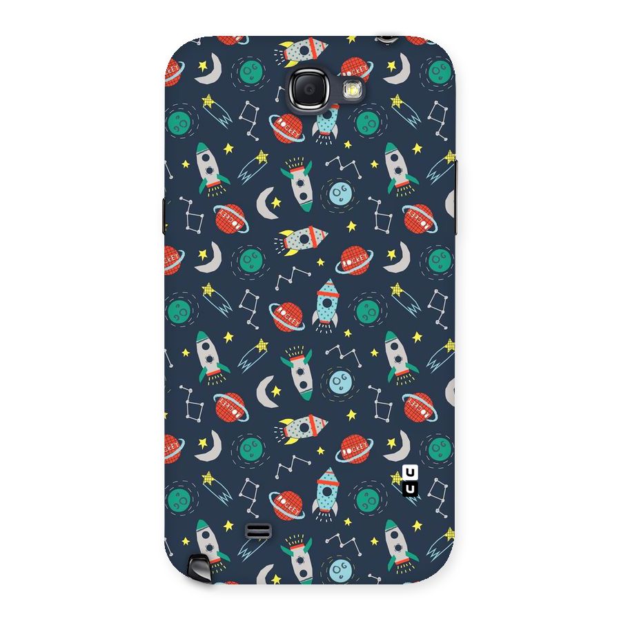 Space Rocket Pattern Back Case for Galaxy Note 2