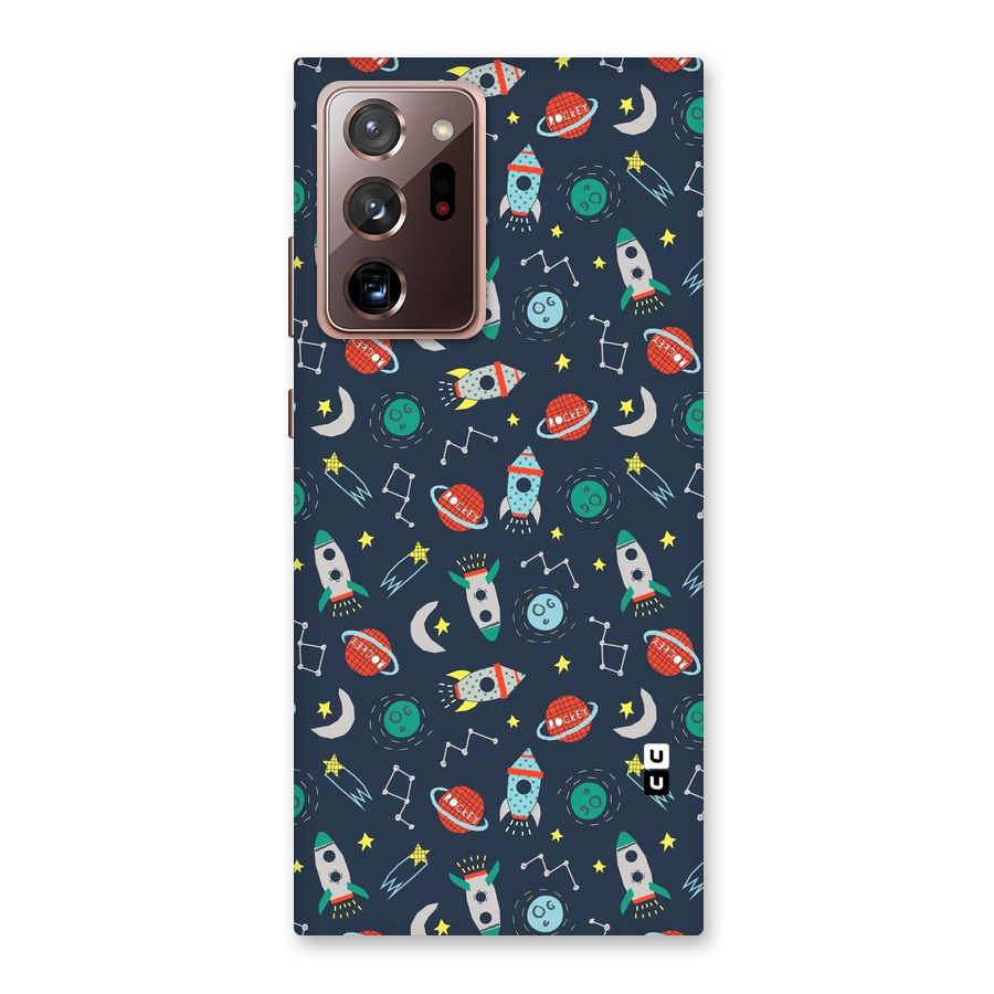 Space Rocket Pattern Back Case for Galaxy Note 20 Ultra