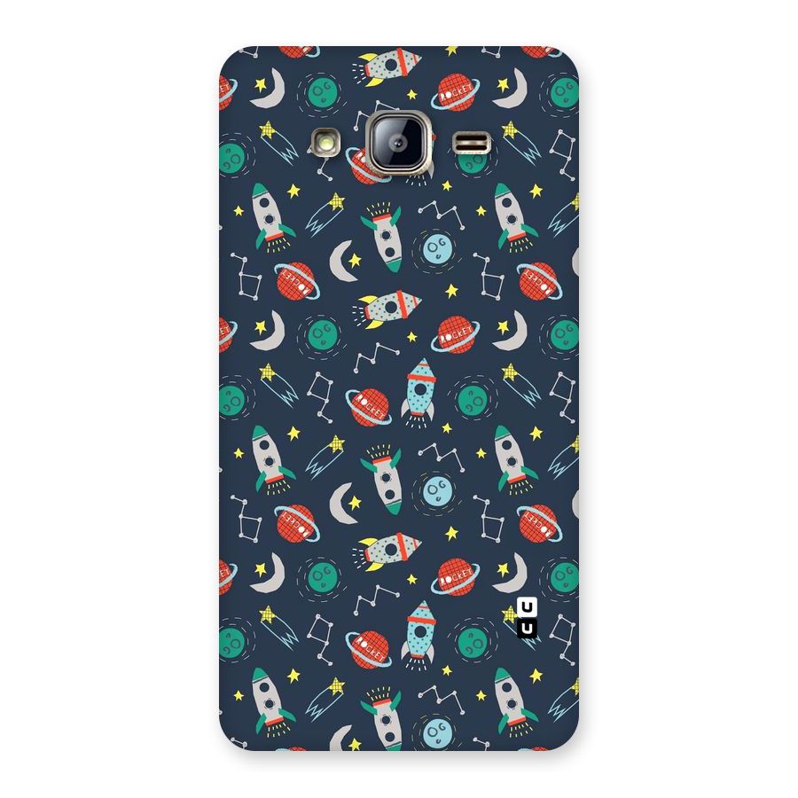 Space Rocket Pattern Back Case for Galaxy On5
