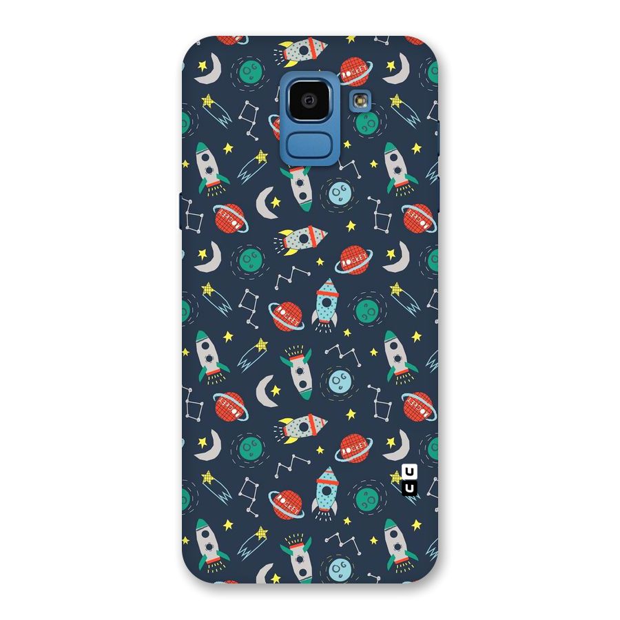 Space Rocket Pattern Back Case for Galaxy On6