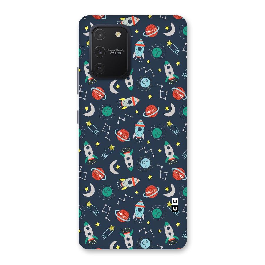 Space Rocket Pattern Back Case for Galaxy S10 Lite