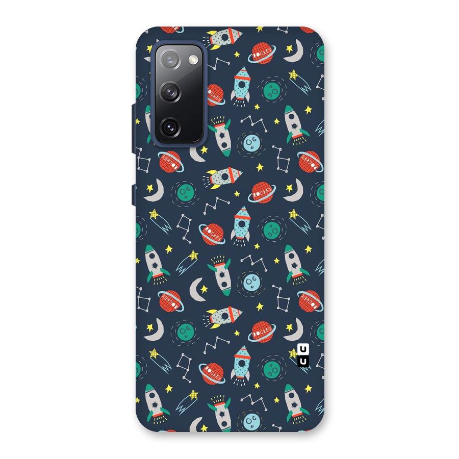 Space Rocket Pattern Back Case for Galaxy S20 FE