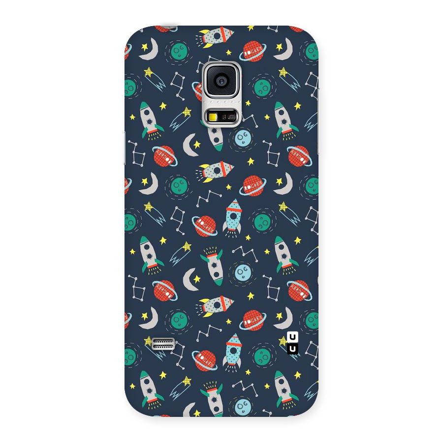 Space Rocket Pattern Back Case for Galaxy S5 Mini