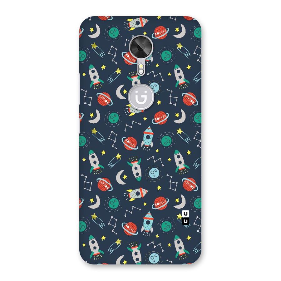 Space Rocket Pattern Back Case for Gionee A1